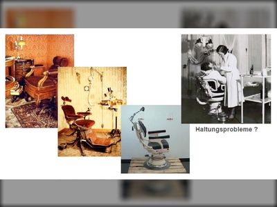 Zahnarztstuhl bis 1950/1960